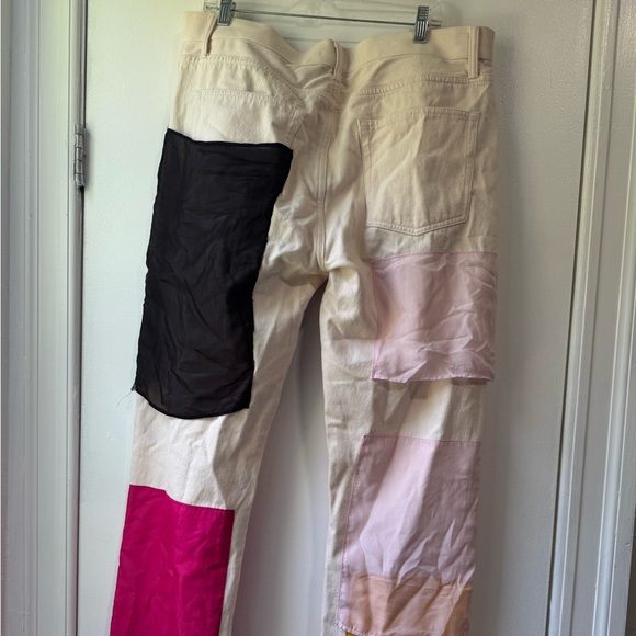 Helmut Lang Low Rise Straight Jeans Cream Muti Jeans - Picture 11 of 16